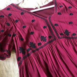 Burgundy Dress